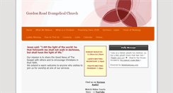 Desktop Screenshot of gordonroadevangelicalchurch.org.uk