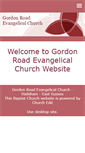 Mobile Screenshot of gordonroadevangelicalchurch.org.uk